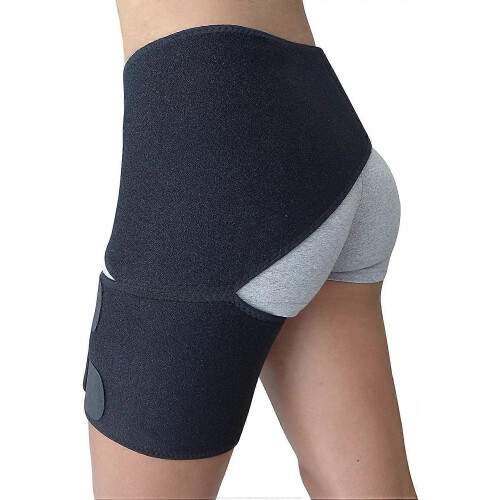 Hip Brace for Sciatica Pain Relief, Compression Support Wrap for Hip Flexor Strain, SI Joint, Arthritis