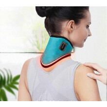 Electric Heating Neck Brace for Cervical Pain Relief with Adjustable Fit and Auto Shut-off