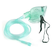 Zuurstofmasker voor zuurstofconcentrator met lange slang en verstelbare bandjes