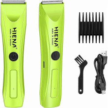 HIENA Draadloze elektrische bodyhaartrimmer voor mannen met keramisch mes en USB-C-oplaadfunctie