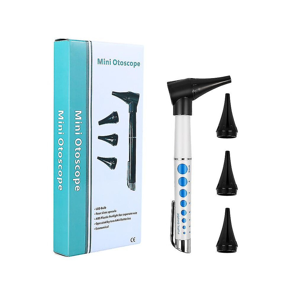 Otologic Ear Otoscope Kit with LED Light for Ear Examination and Home ENT Care