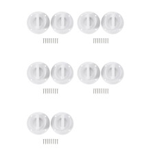 10X Universele Witte Nylon Marine Boot Spiegel Dekmontage Afvoer Scupper Klep Schroefdop Bung Stop Vervanging Accessoires