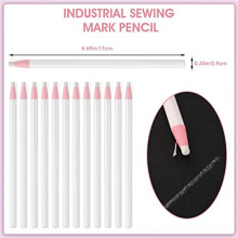96 Pcs White Chalk Pencils Sewing Mark Pencil Fabric White Chalk Markers Industrial Invisible Erasable Pencils
