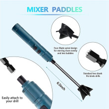 2X Mezclador de Resina Epoxi Recargable de Mano Mezclador de Resina Agitador Epoxi Eléctrico para Resina Moldes de Resina Moldes de Silicona