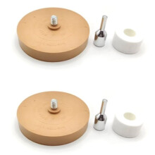 2X Rubber Eraser Wheel for Car Adhesive Removal Polishing Disc Removes Stickers Glue Auto Detailing 88x15mm