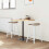 VidaXL vidaXL Dining Chairs 2 pcs White 46 x 37 x 63 cm Solid Rubber Wood 4