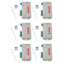 6X Controller LED RGB T1000S Scheda Controller 2048 Pixel per WS2801 WS2811 WS2812B SK6812 LPD6803 Striscia LED