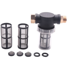 3/4 Inch Tuinslangfilter voor Hogedrukreinigerinlaatwatersedimentfilterhulpstuk Tuinwaterinlaatfilter