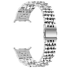 Compatibele roestvrijstalen band voor Samsung Galaxy Watch 8/Ultra 2 - 7-delig ontwerp Silver