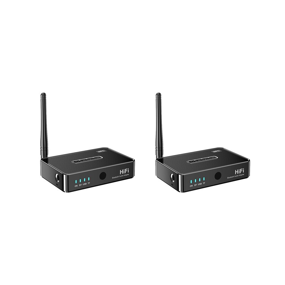2X Audio Receiver Transmitter 5.1 Nfc Stereo 3.5Mm Aux Rca Optical Hifi Wireless Audio Adapter With Remote 6033517394588