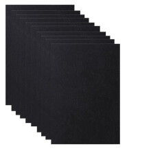 Papiereinband, A4-Einband mit Lederstruktur, 8,27 X 11,69 Zoll Präsentations-Einband Aus Leder mit Narbenstruktur, Schwarz