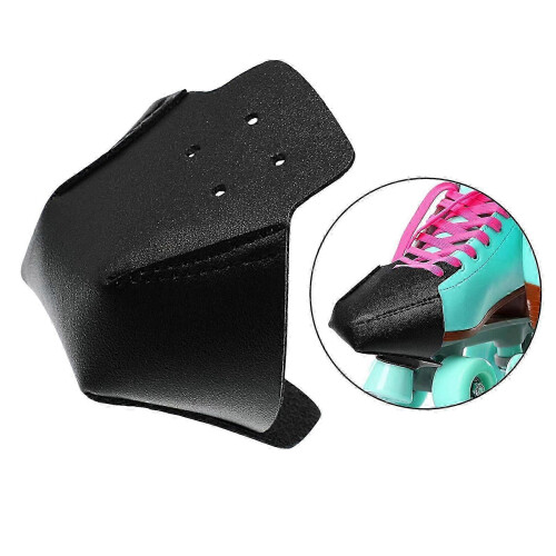 Leather Toe Guards Protector Compatible with Most Roller Skates, PU Material, Black 1