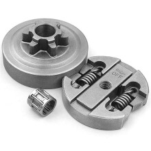 2 Jeu D'Embrayage, Tambour D'Embrayage et Roulement à Aiguilles pour Tronçonneuse Chinoise 2500 25CC