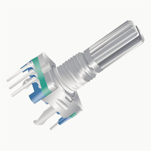 30pcs EC11 Rotary Encoder with Push Button 360 5 Pins and Knob Cap for , Raspberry Pi, ESP32 2