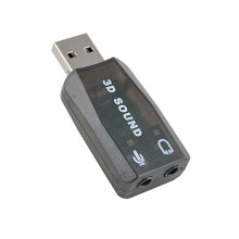 Carte Son USB Carte Son Externe USB Vers Adaptateur Audio Stéréo 3,5 mm pour Win 7 8 Haut-Parleur Android Casque D'Ordinateur Portable Marron