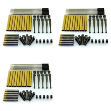 Woodturning Fancy Slimline Pen Kit Set X 15, Metal Finish, Twist Mechanism