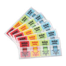 500 Pièces Signe Ici Autocollants, Étiquettes Autocollants Adhésif Signe Ici Onglets Signe Ici Drapeaux pour Maison Bureau École (4 Couleurs)