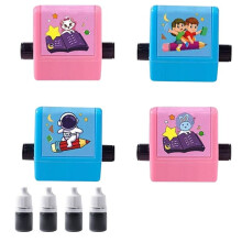 Mathe Roller Stamp - 4 StüCk Roller Digital Teaching Stamp (Addition, Subtraktion, Multiplikation und Division)