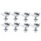 8Pack Solar Panel Mounting Brackets, Solar Panel End Clamps, Centre Clamps, for PV Solar Panel Solar Module 35mm 1