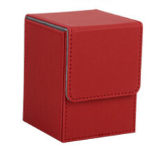 Karten Etui Deck Box Karten mit HüLlen Deck Spiel Box für Yugioh Binder: 100+, Rot