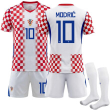 (No.10 + Socks, #XS) Croatia Home Soccer Jersey 10 Modric National Team USA Mexico Canada 2026 World Cup Fan Edition