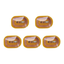 5Pcs NFC Flash Nail Sticker LED Bare Chip Intelligent Luminous Nail Lamp Nail Sticker Enhancement, Red Light