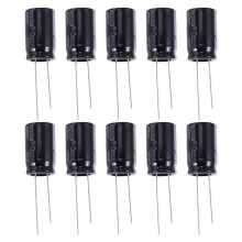 10 Stueck 22uF 400V 105C Radial Elektrolytkondensator Schwarz 13mm x 21mm