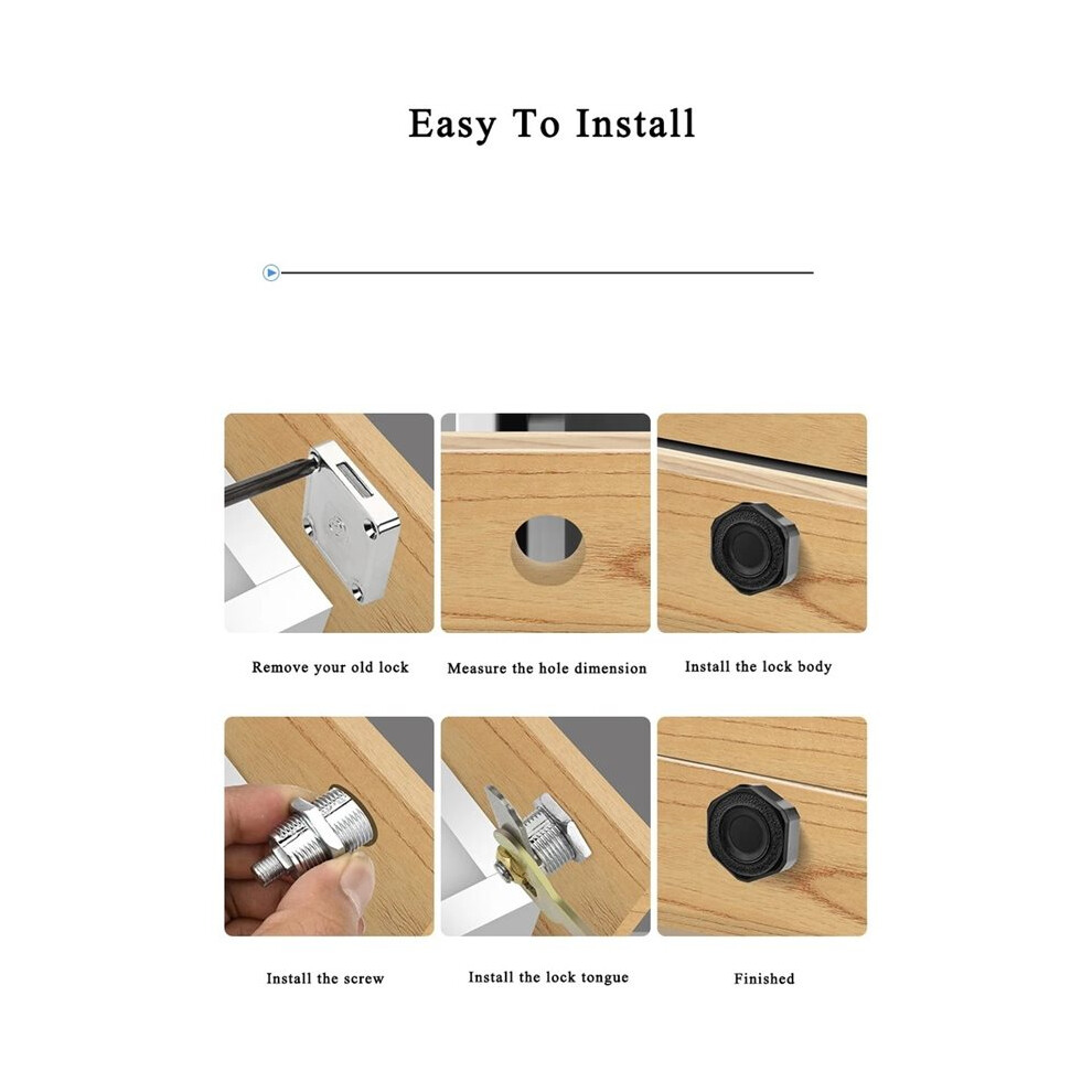 Works With App Remote Control Fingerprint Cabinet Drawer Strongbox Mailbox Electric Lock 4711607292366