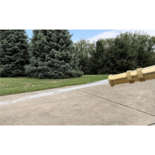 Heavy-Duty Brass Adjustable Twist Hose Nozzle, Garden Watering Brass Hose Nozzle