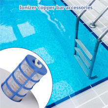 Solar Pool-Ionizer Copper Silver Ion Swimming Pool Purifier/Filter Kills-Algae Pool Ionizer for Outdoor Copper Anode