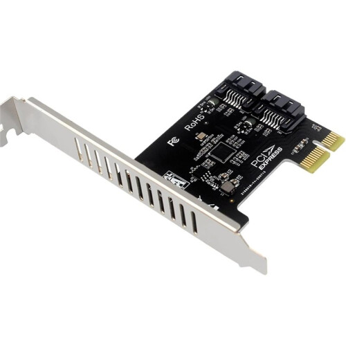 Expansion Card, Computer Host Accessories, 2-Port Controller, Cooling Adapter, Ideal for Workstation Systems,Desktop Use