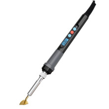 60W Adjustable Temperature Soldering Iron with Digital Display, Iron Kit for Fabric Repair, Leather EU Plug