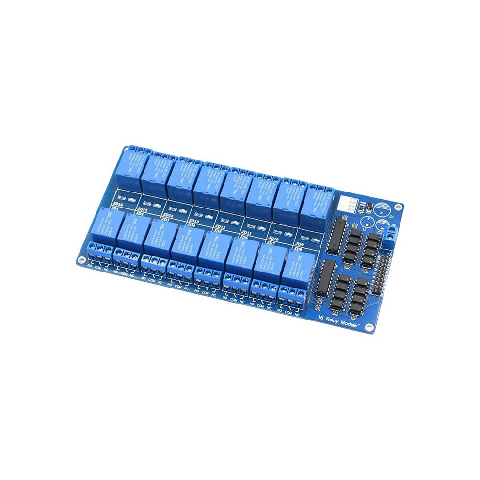 16 Channel Relay Shield Module 5V/12V With Optocoupler Lm2596 Microcontrollers Interface Power Relay Dc5v 4711146611567