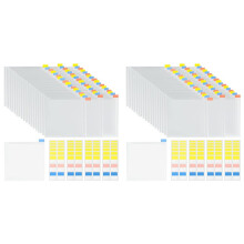 72PCS 6x6inch Scrapbook Paper Storage, with 120PCS Sticky Index Tabs for Holding Scrapbook Paper, Cardstock