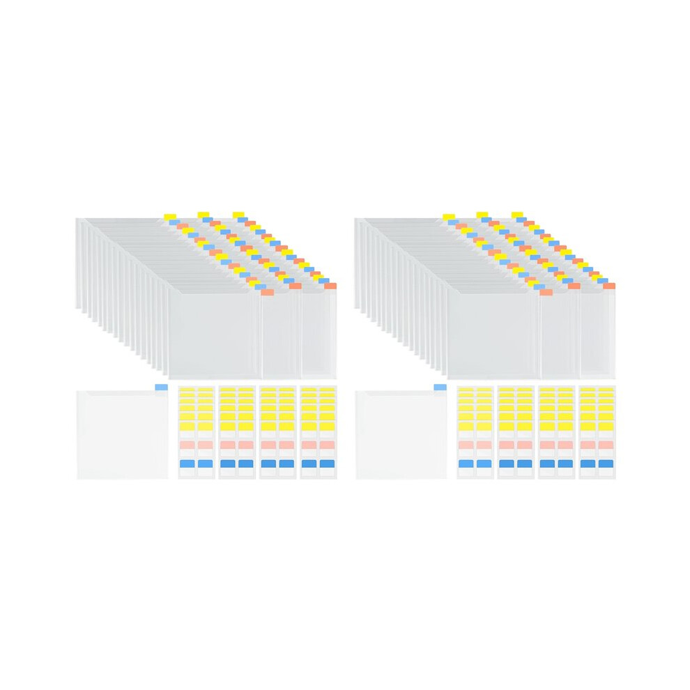 72Pcs 6X6inch Scrapbook Paper Storage, With 120Pcs Sticky Index Tabs For Holding Scrapbook Paper, Cardstock 6031736448662