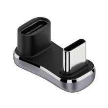 180 Degree Angle USB C Adapter USB-C PD Charging Tablet USB C U Shape Converter for Accessories, C-C 20G 140W