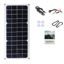 Panneau Solaire 12 V 30 W pour Voiture, Van, Bateau, Caravane, Chargeur de Batterie Portable, Panneau de Charge Solaire