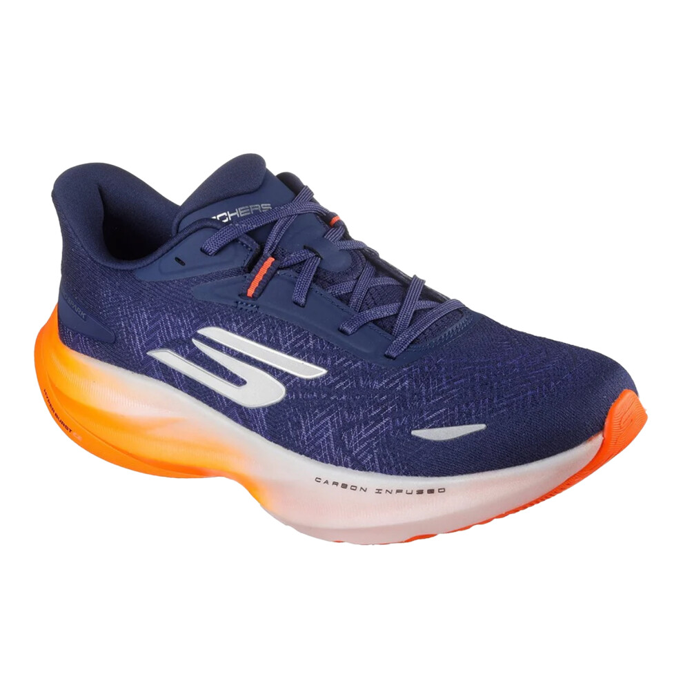 Skechers (9 Uk, Navy/Orange) Mens Go Run Ride 12 Trainers