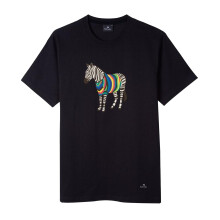 Paul Smith Mens Zebra Crew Neck Regular T-Shirt