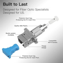 2 Pcs FC Male to SC Female Hybrid Optical Fiber Adapter Simplex Fiber Flange Connector 9/125um SM Optical Equipment Tool