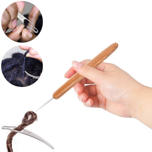 Dreadlock Crochet Hook Tool Dreadlock Needle for Braid Hair and Crafts 0.5mm 0.75mm Needle 2