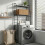 Living And Home 2-Tier Over-The-Toilet Storage Rack, Black 2
