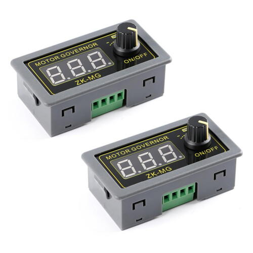 2Pcs ZK- PWM Motor Driver  5V 12V 24V Motor Speed Controller Adjustable Speed Regulator Digital Encoder Duty