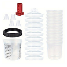 600ml Disposable Paint Cup with Connector Sprayer Cup Paint Mixing Cup Type H/O Quick Cup Spraying 16X1.5MM Internal