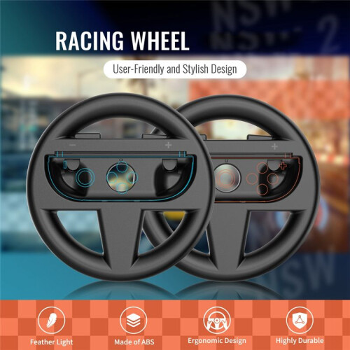 Left Right Game Steering Wheel Controller Handle Holder Grip  Controller Gamepad for   OLED A 1