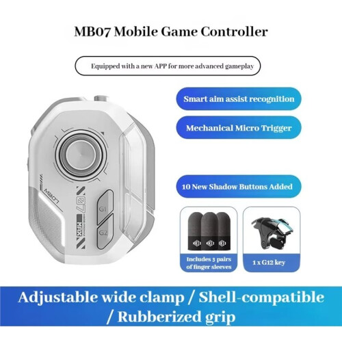 MEMO Controller Joystick per Giochi Mobile MB07 con Batteria Integrata da 400 MAh,  5.3, Compatibile con Sistemi IOS e Android e Dotato di 2