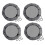 Mesh Cover for Rain Barrels, 4 Pcs Rain  Netting Screen with Drawstring for Protecting Fallen Leaf Debris 1