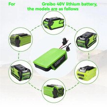 Battery Adapter Power Wheel Adapter for Greenworks 40V Lithium Battery 29472 29252 29252 with Fuse & Wire Terminal