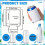 30 Pcs White Coolers - Bulk Sublimation Blank Sleeves for Drinks, Party & DIY Projects 7
