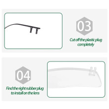 Conjunto de Alicates para Desmontagem e Reparo de Óculos Sem Aro - Ferramentas Ópticas para Armações de Aço Inoxidável
